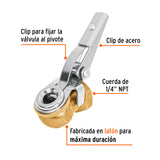 INFLADOR D/LATON SENCILLO C/CLIP 1/4 NPT