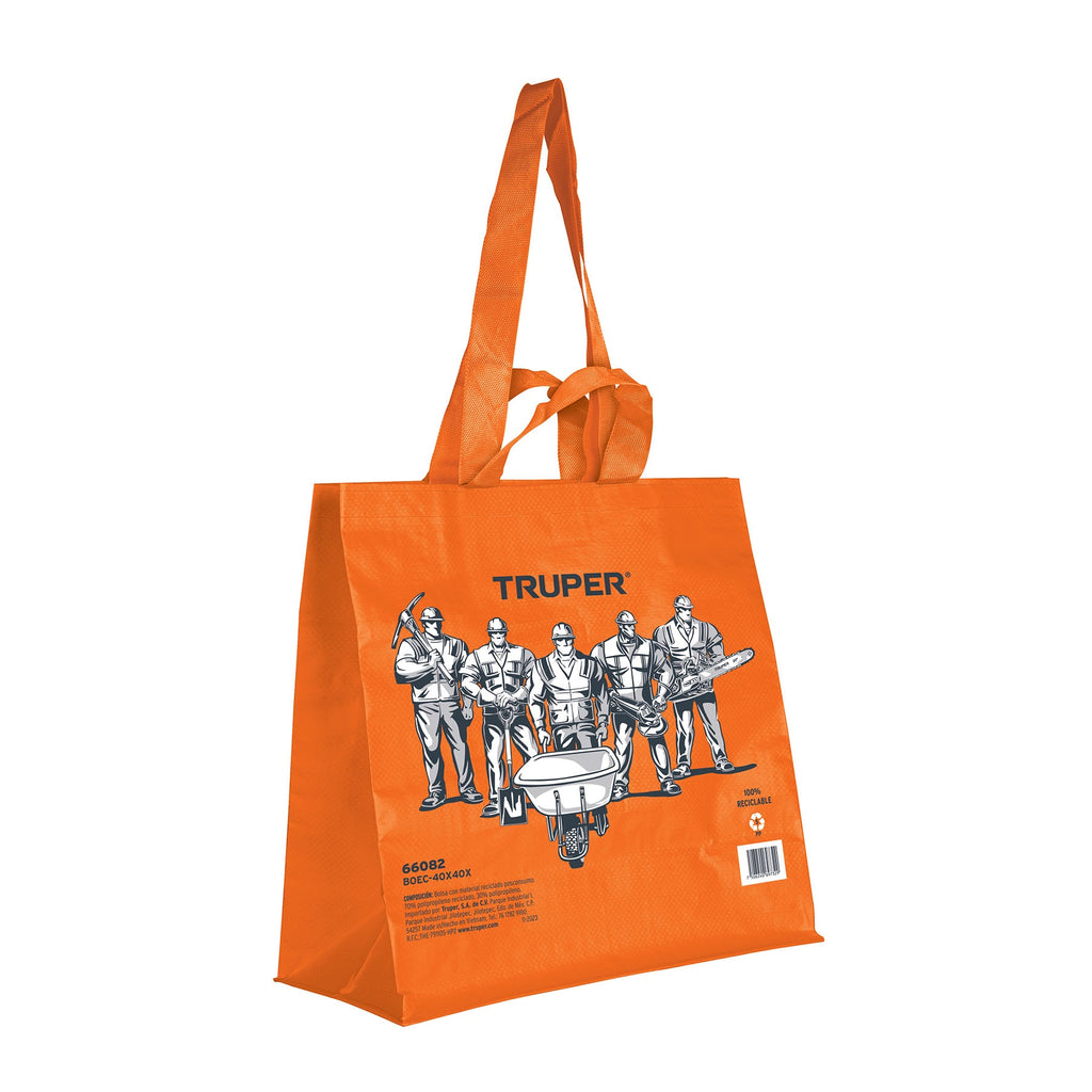 BOLSA ECOLSGICA NARANJA DE 40 X 40 CM, TRUPER