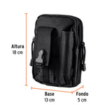 BOLSO TACTICO NEGRO PARA CINTURSN, TRUPER