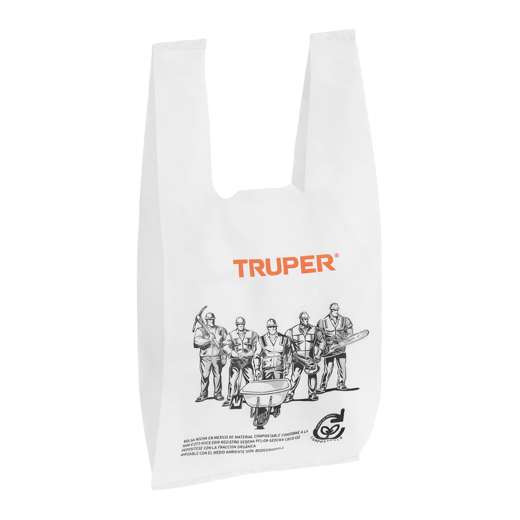 BOLSA DE PLASTICO BIODEGRABABLE DE 20X40 CM, 100 PZ