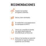 BOMBA SUMERGIBLE TIPO BALA PARA AGUA LIMPIA 1 HP