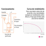 BOMBA PARA AGUA SUCIA 1'