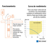 BOMBA SUMERGIBLE TIPO BALA PARA AGUA LIMPIA 3/4 HP