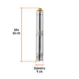 BOMBA SUMERGIBLE TIPO BALA PARA AGUA LIMPIA 3/4 HP