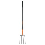BIELDO PARA PAJA, 4 DIENTES, MANGO DE ACERO 48', TRUPER