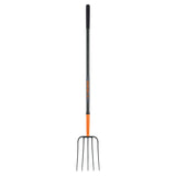 BIELDO PARA PAJA, 5 DIENTES, MANGO DE ACERO 48', TRUPER