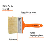 BROCHA TRUPER 5' P/ ENCALAR C/FIBRA VEG