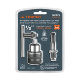 BROQUERO CON LLAVE, 1/2' CON ADAPTADOR SDS PLUS, TRUPER