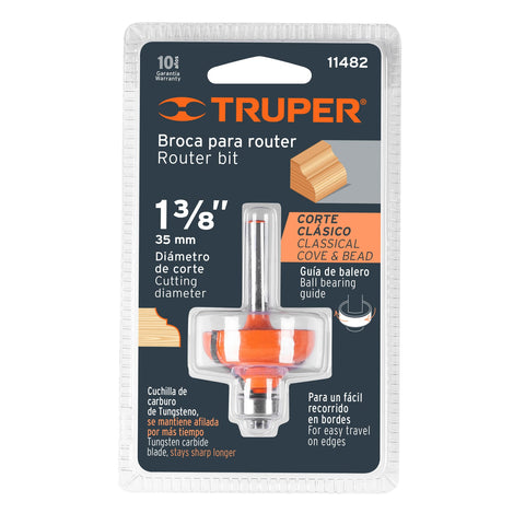 BROCA ROUTER CLASICA 1-3/8' C/BALERO