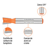 BROCA PARA ROUTER, COLA DE PATO, 5/16'