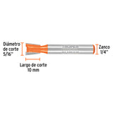 BROCA PARA ROUTER, COLA DE PATO, 5/16'