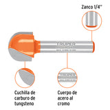 BROCA PARA ROUTER, MEDIA CAQA, 5/8'