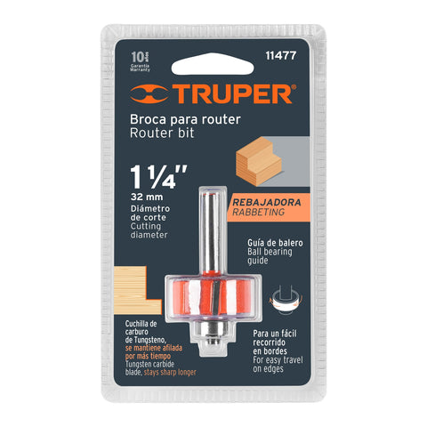 BROCA ROUTER REBAJADOR 1-1/4' C/BALERO