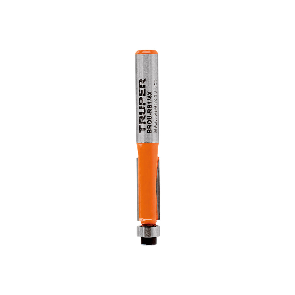 BROCA PARA ROUTER, CORTE RECTO, 1/4' CON BALERO