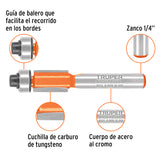 BROCA PARA ROUTER, CORTE RECTO, 3/8' CON BALERO