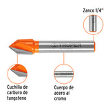 BROCA ROUTER CORTE EN 'V' 90 DE 3/8'