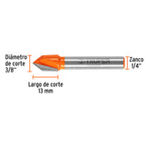 BROCA ROUTER CORTE EN 'V' 90 DE 3/8'