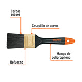 BROCHA 1-1/2' TRUPER EXPERT MANGO DE PLÁSTICO