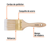 BROCHA 2-1/2", RECTO,CERDAS SINTÉTICAS