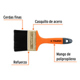 BROCHA MGO/PLASTICO 3' CERDA NAT 54X18MM