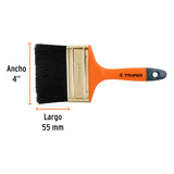 BROCHA MGO/PLASTICO 4' CERDA NAT 60X19MM