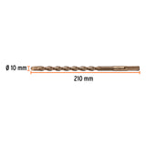 BROCA SDS PLUS 10 X 210 MM, TRUPER