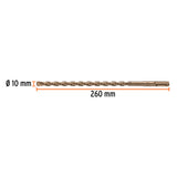 BROCA SDS PLUS 10 X 260 MM, TRUPER