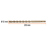 BROCA SDS PLUS 12 X 210 MM, TRUPER