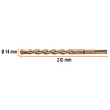 BROCA SDS PLUS 14 X 210 MM, TRUPER