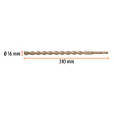 BROCA SDS PLUS 16 X 310 MM, TRUPER