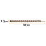 BROCA SDS PLUS 25 X 460 MM, TRUPER