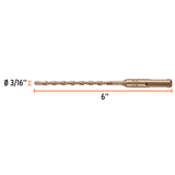 BROCA SDS PLUS 3/16 X 6', TRUPER