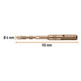 BROCA SDS PLUS 6 X 110 MM, TRUPER