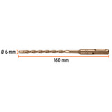 BROCA SDS PLUS 6 X 160 MM, TRUPER
