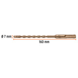 BROCA SDS PLUS 7 X 160 MM, TRUPER