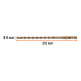BROCA SDS PLUS 8 X 210 MM, TRUPER