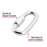 BANDOLA CON SEGURO, DE ACERO 3/8'