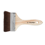 BROCHA 4' CON MANGO DE MADERA, PELO DE CAMELLO