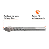 BROCA PARA VIDRIO Y AZULEJO 1/2', TRUPER EXPERT