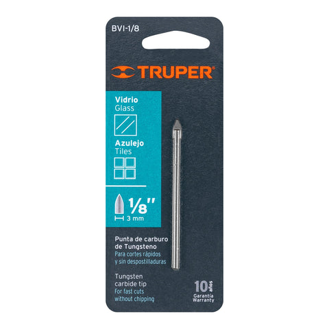 BROCA P/VIDRIO 1/8' C/TUNGSTENO