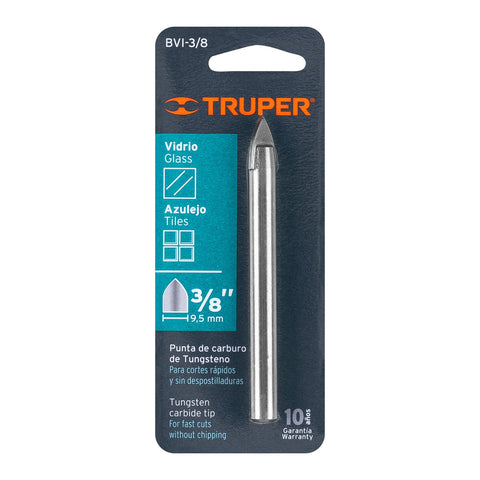 BROCA P/VIDRIO 3/8' C/TUNGSTENO