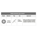 COPA DESBASTE, 3-5/32", GRANO 36 PARA PIEDRA