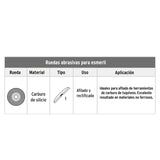 COPA DESBASTE, 3-5/32", GRANO 60 PARA PIEDRA