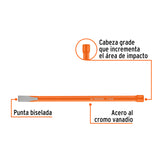 CINCEL CORTE FRIO CABEZA GDE 3/8'X 8'