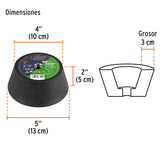 COPA DESBASTE, 5", GRANO 60 PARA PIEDRA