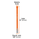 CINCEL CORTE FRIO CABEZA GDE 5/8'X 10'
