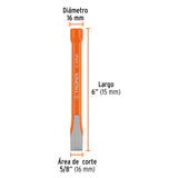 CINCEL DE CORTE FRMO DE 5/8 X 6', TRUPER