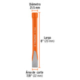 CINCEL CORTE FRIO CABEZA GDE 7/8'X 8'