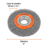 CARDA PARA ESMERIL 6' X 3/4'