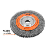 CARDA ALAMBRE ONDULADO 8' X 1-1/8' PARA ESMERIL, TRUPER